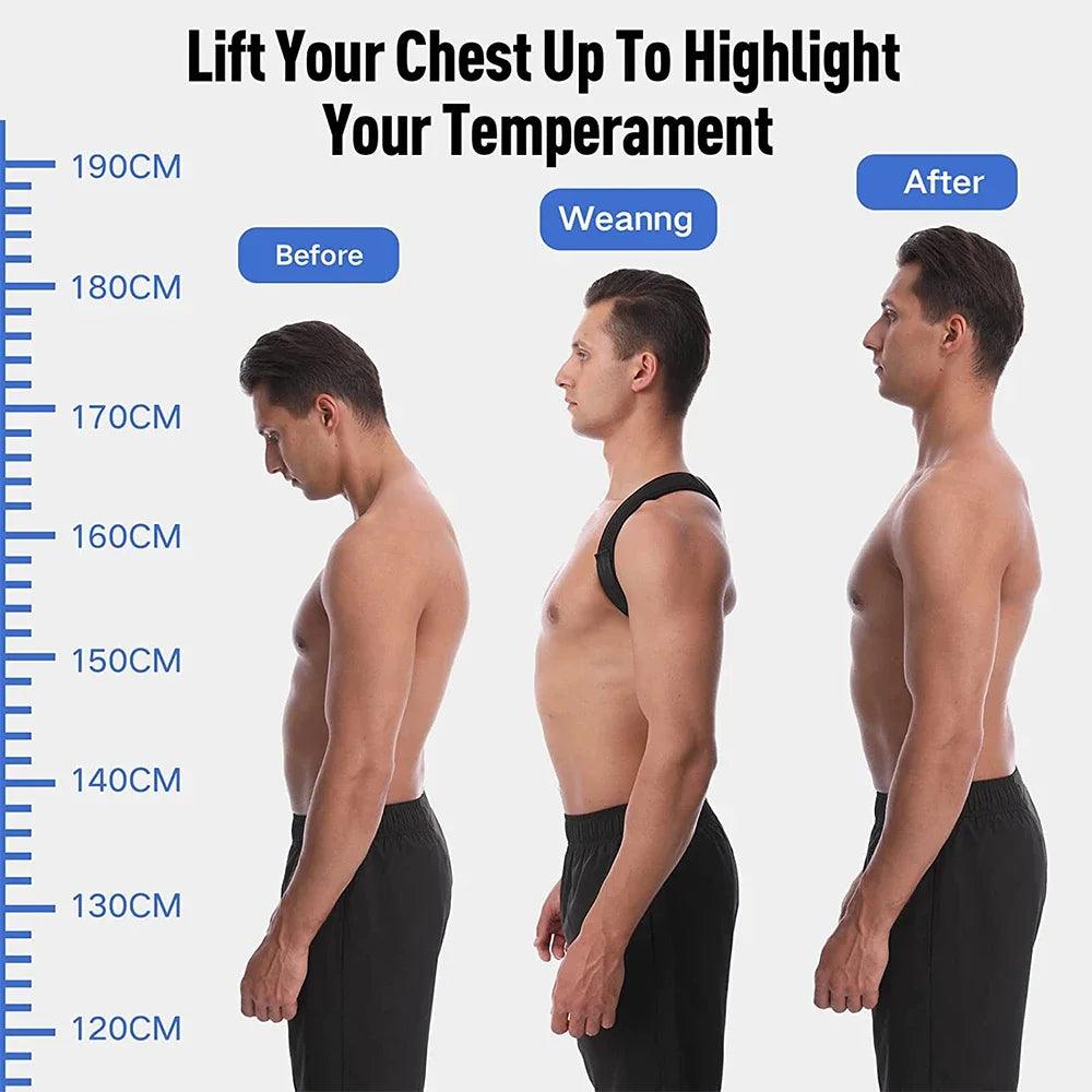 STAWIN Back & Shoulder Posture Corrector Belt – Improve Posture, Relieve Back Pain & Shoulder Tension