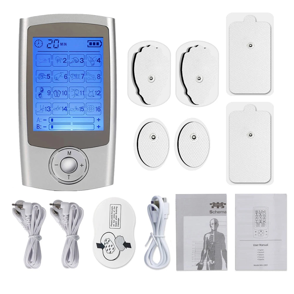16 Modes TENS EMS Muscle Stimulator