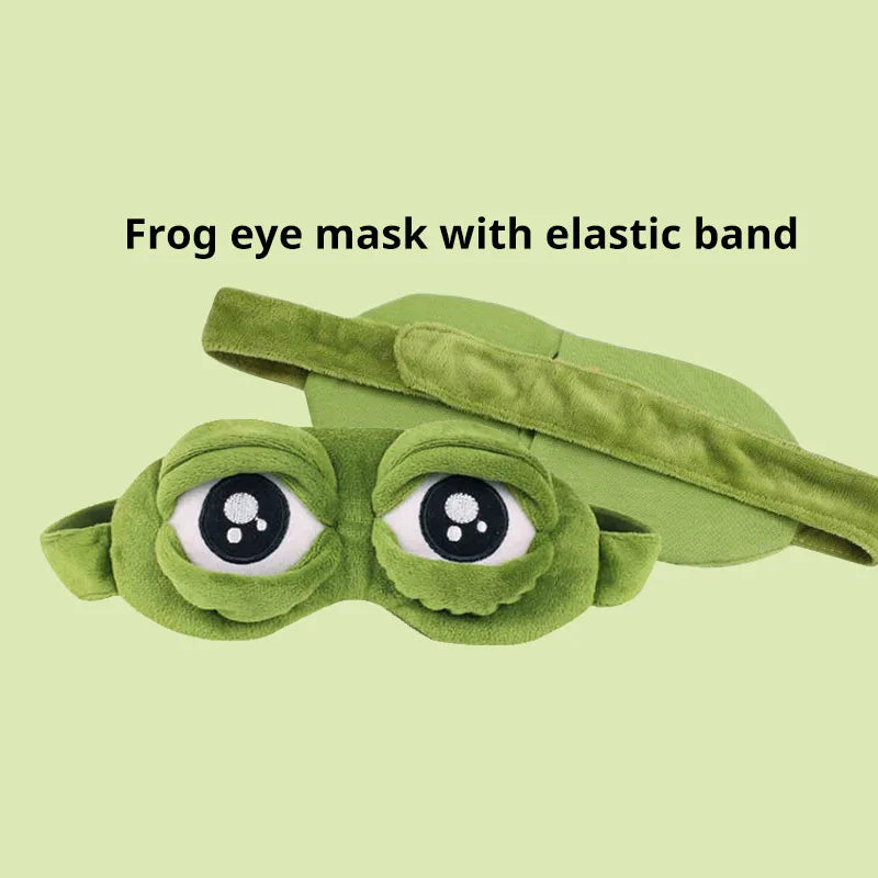 3D Sad Frog Sleep Mask