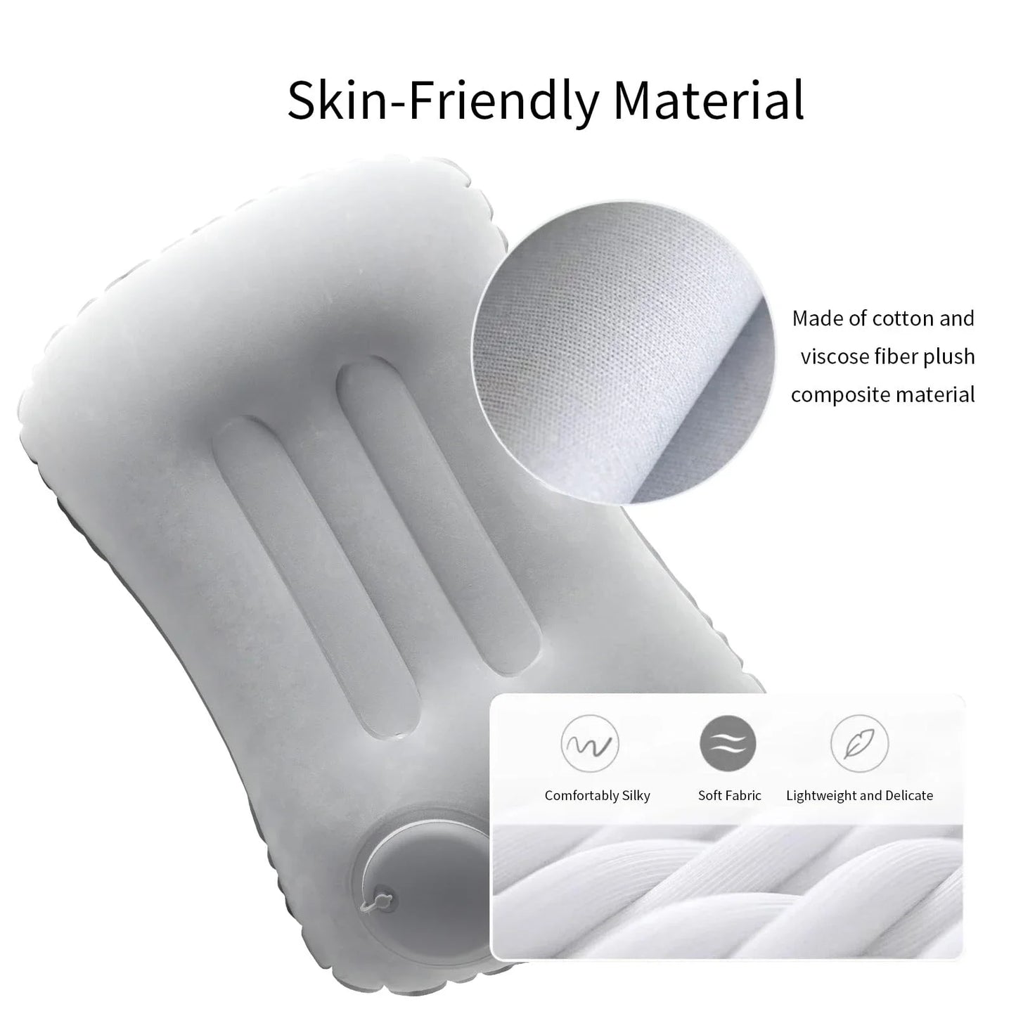 Ultra-Soft Portable Inflatable Pillow