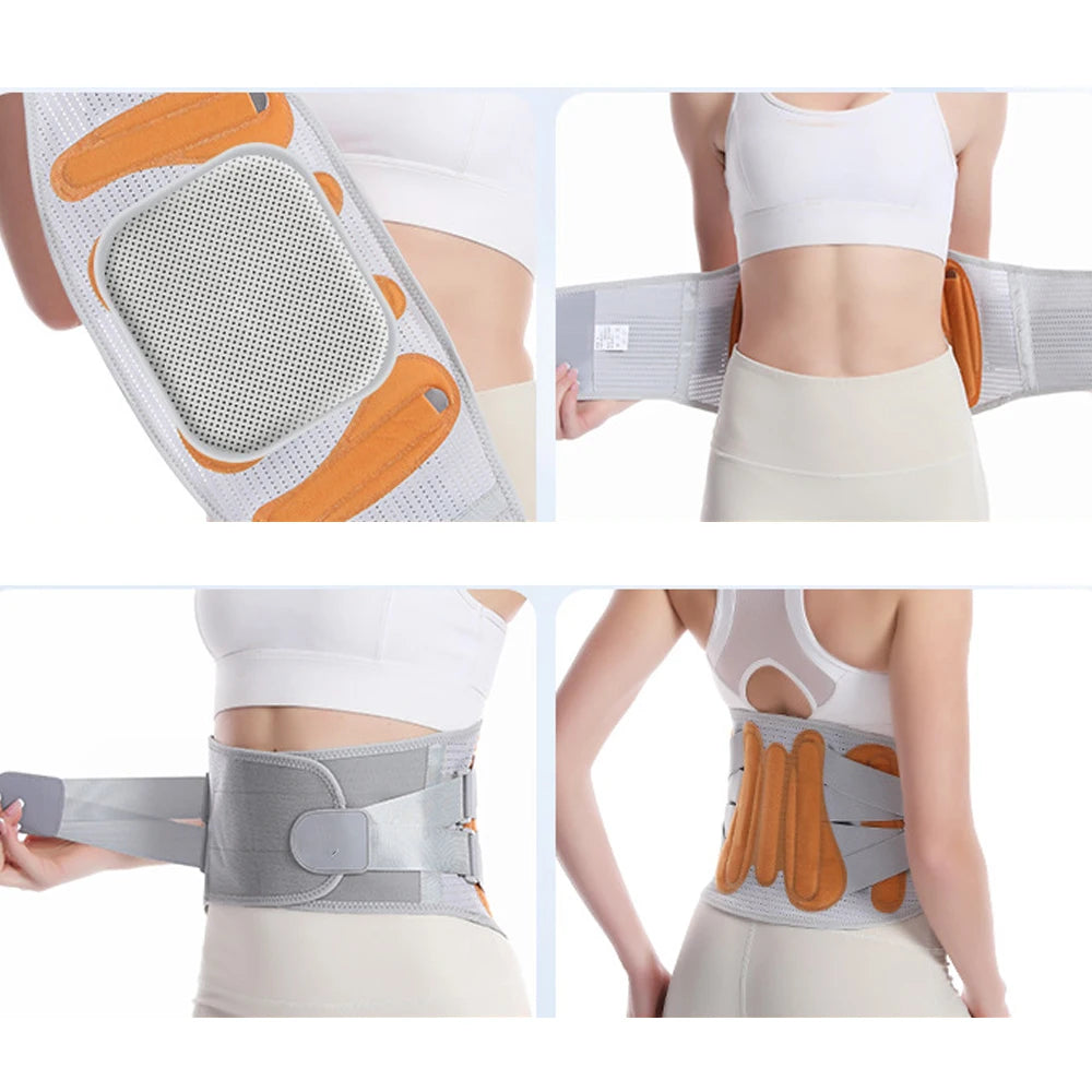 Lumbar Support Belt – Breathable Back Brace for Pain Relief, Orthopedic Waist Corrector