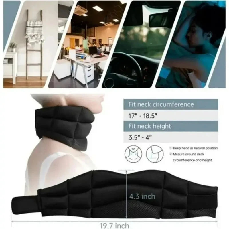 Cervical Neck Brace – Soft Foam Adjustable Support Collar for Pain Relief & Correcting Forward Head Posture