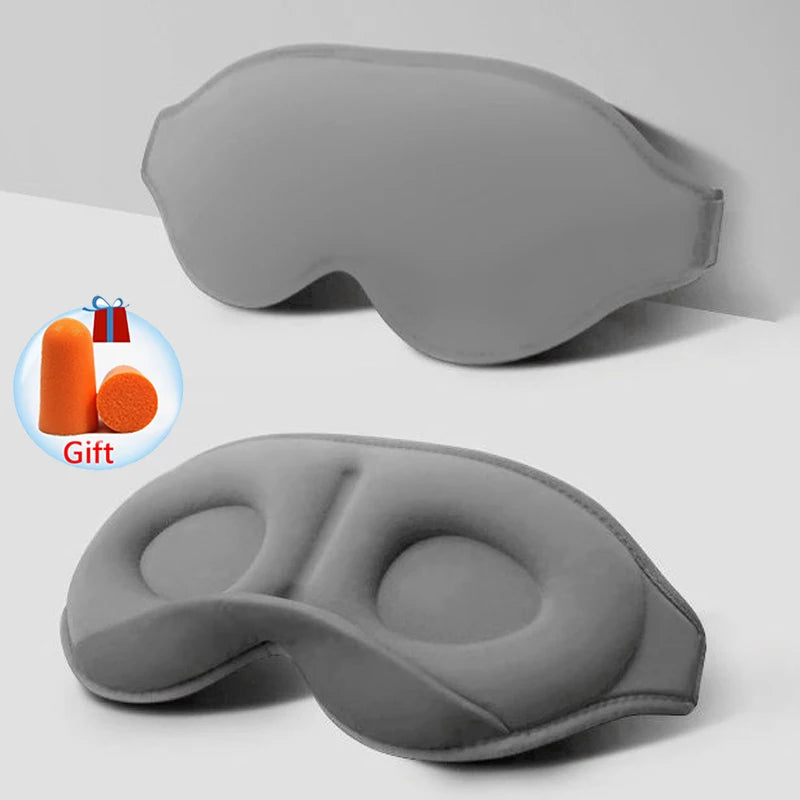 WELLVY 3D Contoured Sleep Mask – 100% Light Blocking, Ultra-Soft, Breathable Eye Mask for Deep Sleep, Travel & Relaxation