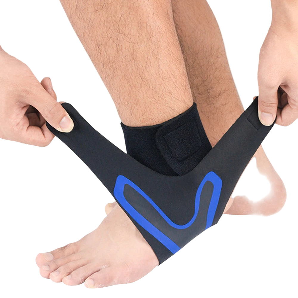 Adjustable Compression Ankle Sleeve – Elastic Ankle Brace Support for Sprains & Heel Protection