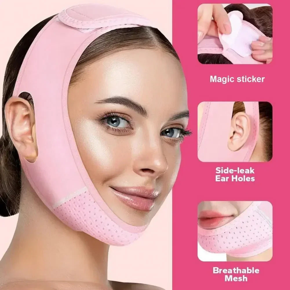 Women Face Slimming Bandage – V-Line Shaping Chin & Cheek Lift, Facial Massage Strap for Skin Care & Lifting