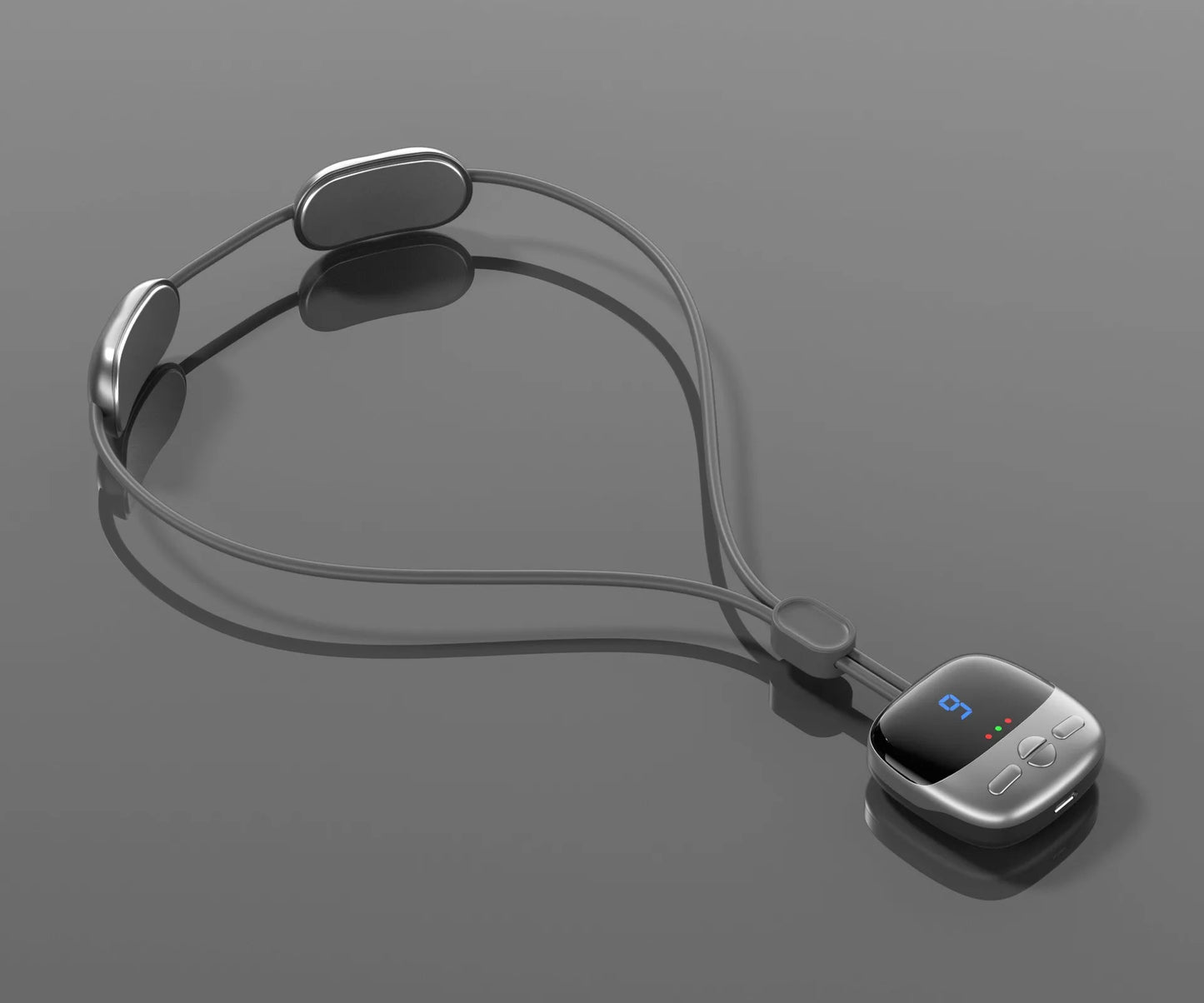 Mini Smart Hanging Neck Massager – Cervical Spine Relief with Heat & Portable Vibration Therapy