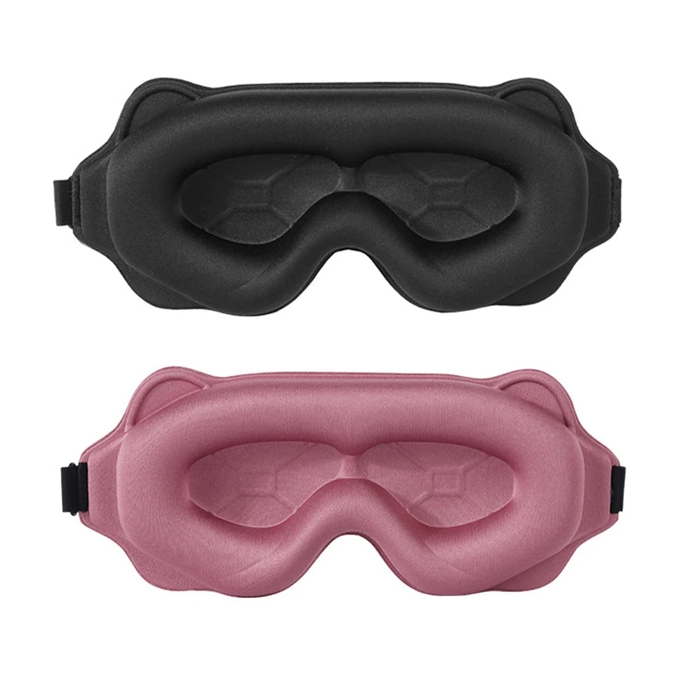 3D Sleep Mask – Blackout Eye Mask for Sleeping, Soft Breathable Travel Eyeshade & Night Sleep Aid