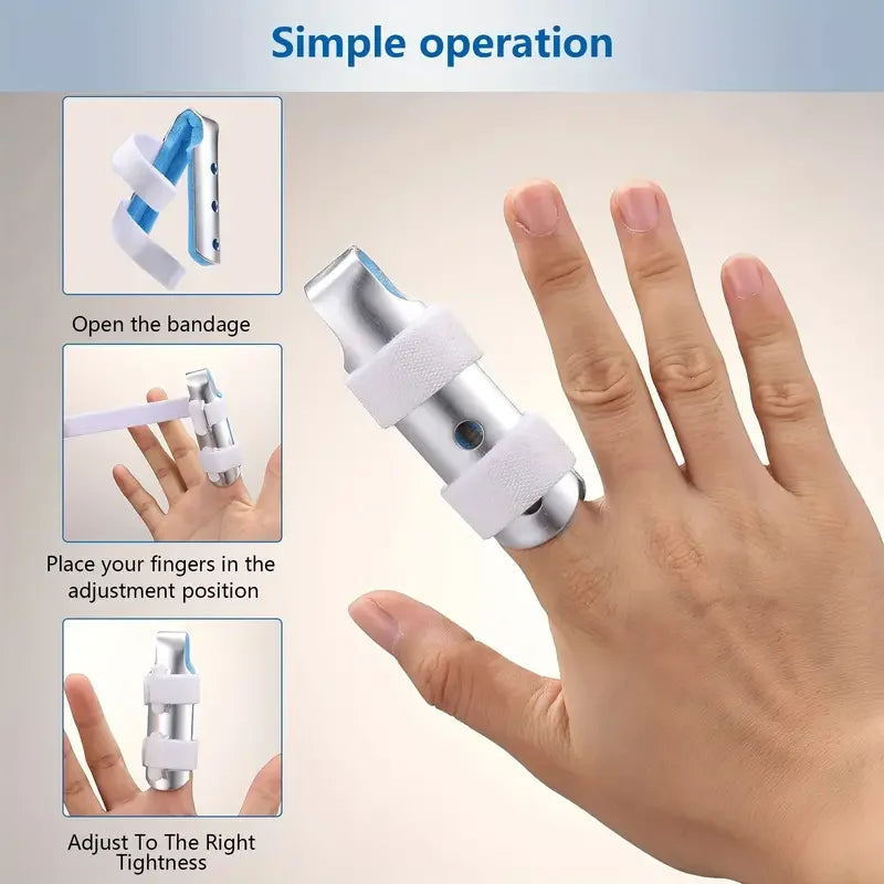 Finger Support Brace – Broken Finger Splint & Arthritis Knuckle Stabilizer for Immobilization