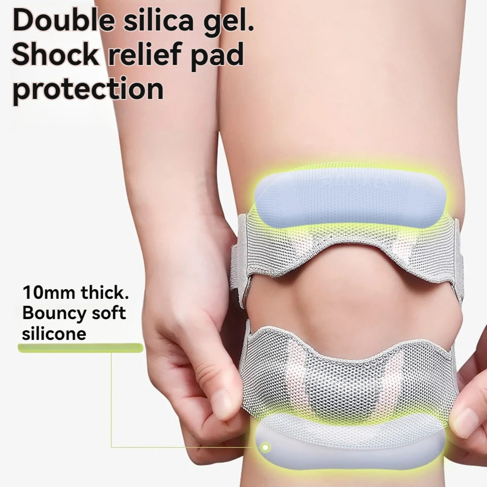 Patella Knee Strap with Silicone Pad – Adjustable Compression Brace for Patellar Tendon & Knee Pain Relief
