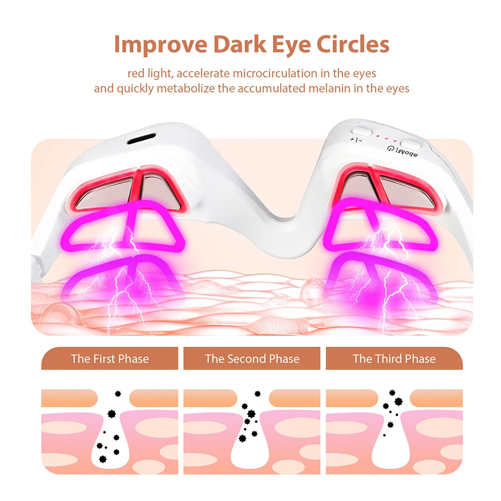 3D Eye Massager for Relaxation – Fatigue Relief, Dark Circle Lightening, and Fine Line Smoothing