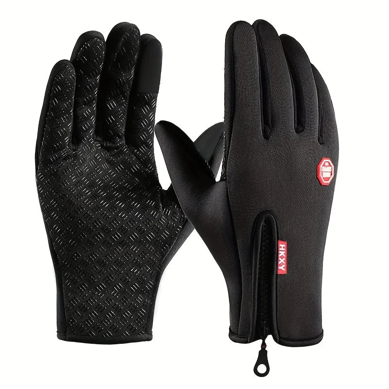Winter Gloves for Men & Women – Touchscreen Warm Gloves, Windproof Non-Slip Outdoor Cycling, Driving & Motorcycle Cold Weather Gloves