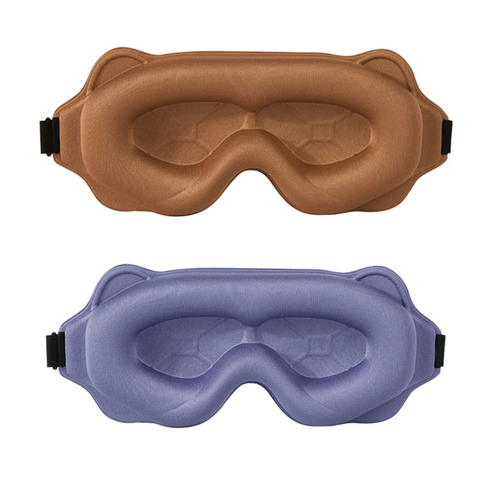 3D Sleep Mask – Blackout Eye Mask for Sleeping, Soft Breathable Travel Eyeshade & Night Sleep Aid