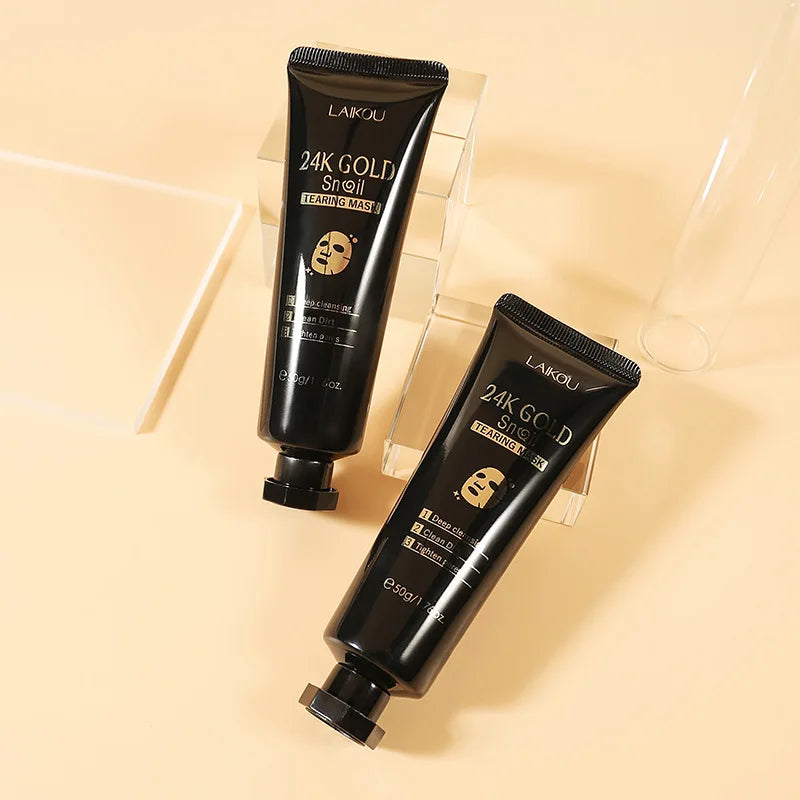 LAIKOU 24K Gold Sakura Peel-Off Face Mask – Anti-Aging, Whitening & Blackhead Removal