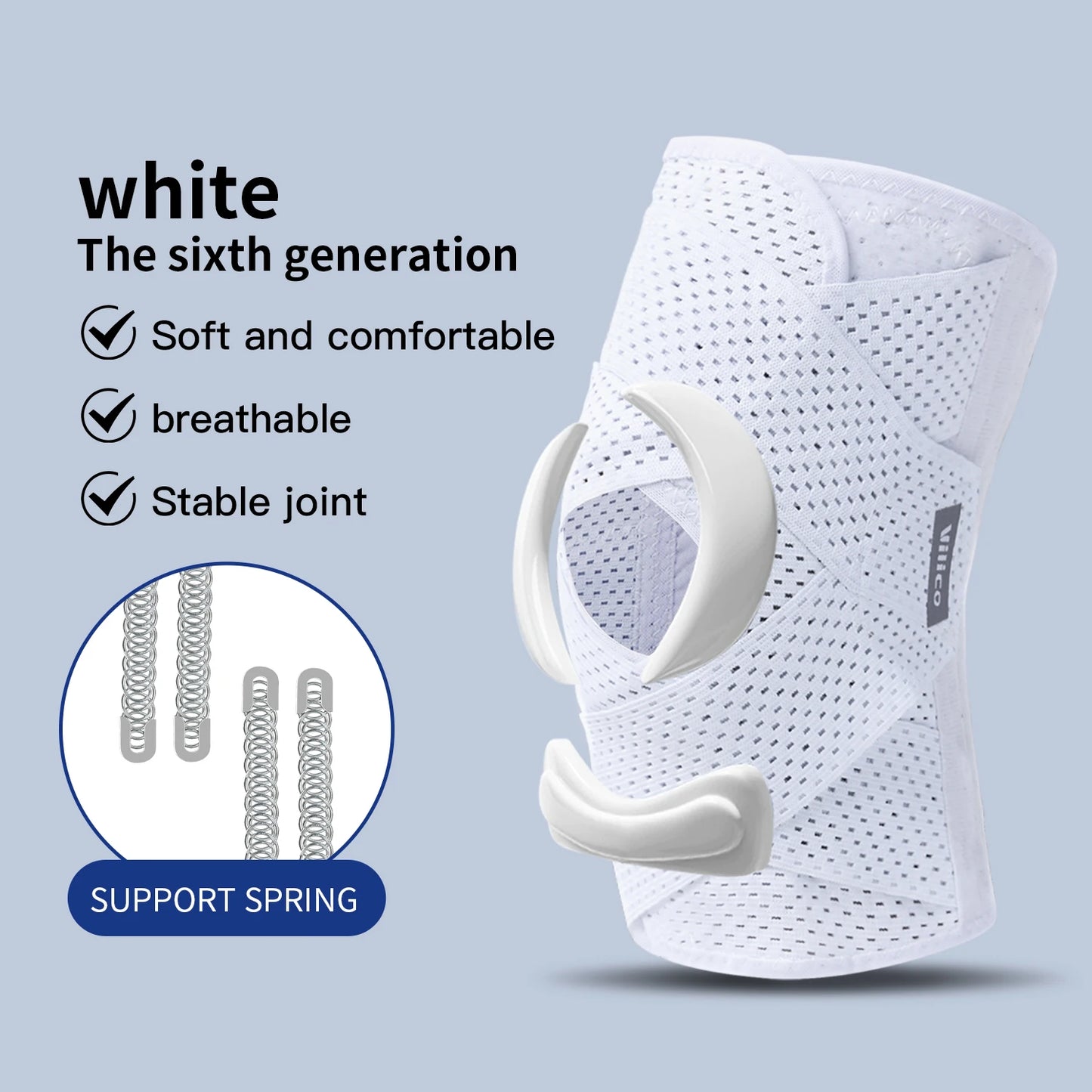 Pressurized Elastic Compression Knee Pad – Non-Slip Sports Support & Recovery Brace