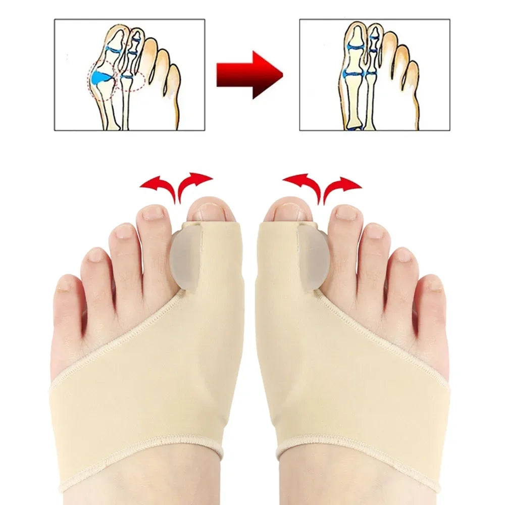 Bunion Corrector Toe Separator Socks – Hallux Valgus Orthopedic Toe Straightener for Foot Alignment