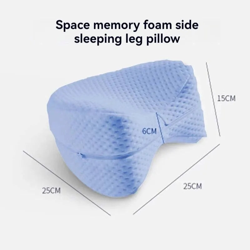 Heart-Shaped Memory Foam Leg Pillow – Slow Rebound Knee & Hip Alignment Cushion for Side Sleepers