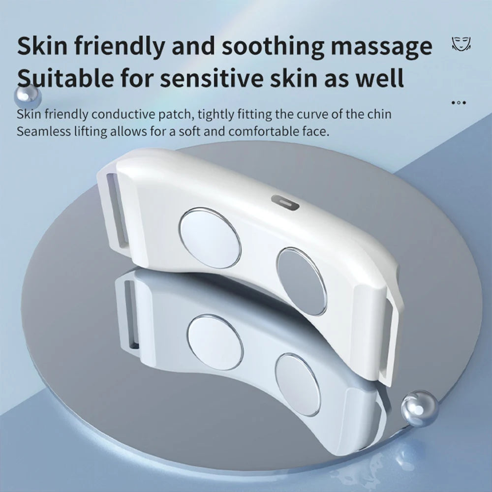 EMS Face Lifting Massager – Anti-Wrinkle, Firming Facial Massager for V-Face Lift, Double Chin Removal & Skin Care