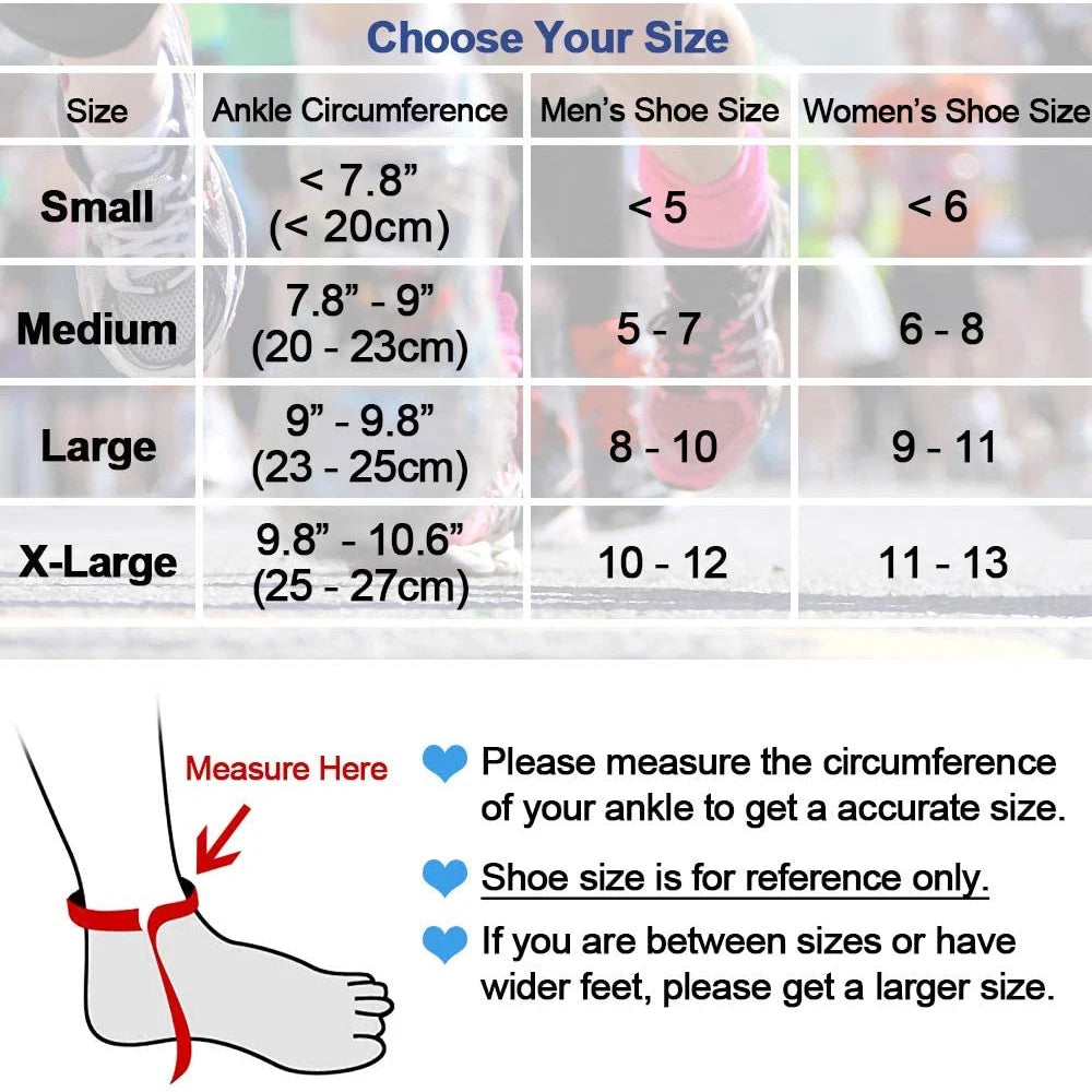 Adjustable Compression Ankle Sleeve – Elastic Ankle Brace Support for Sprains & Heel Protection