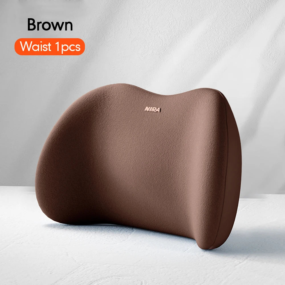Car Seat Neck Pillow & Adjustable Lumbar Support