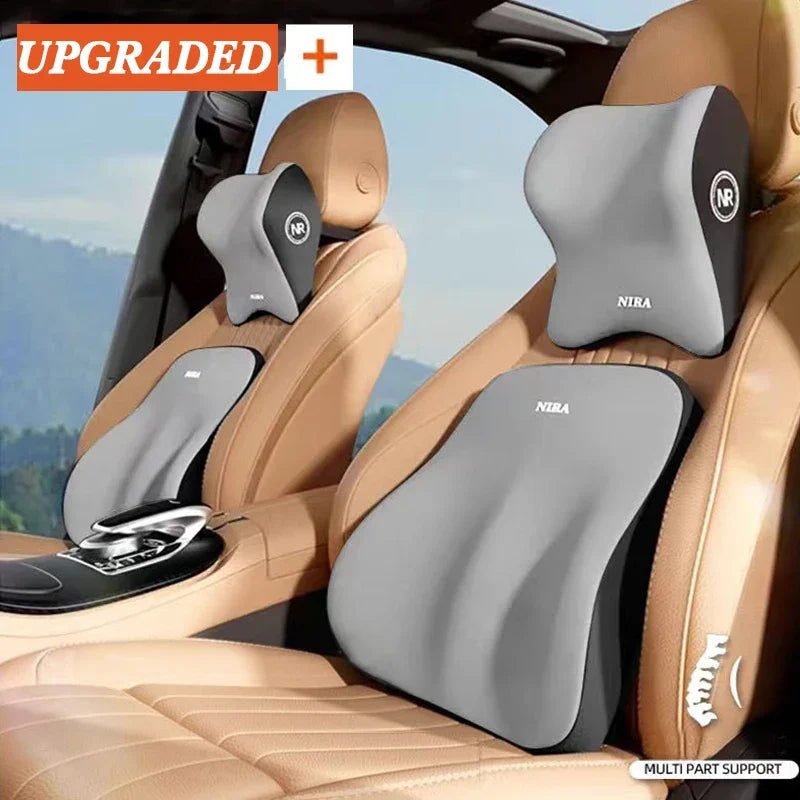Car Headrest & Lumbar Support Pillow