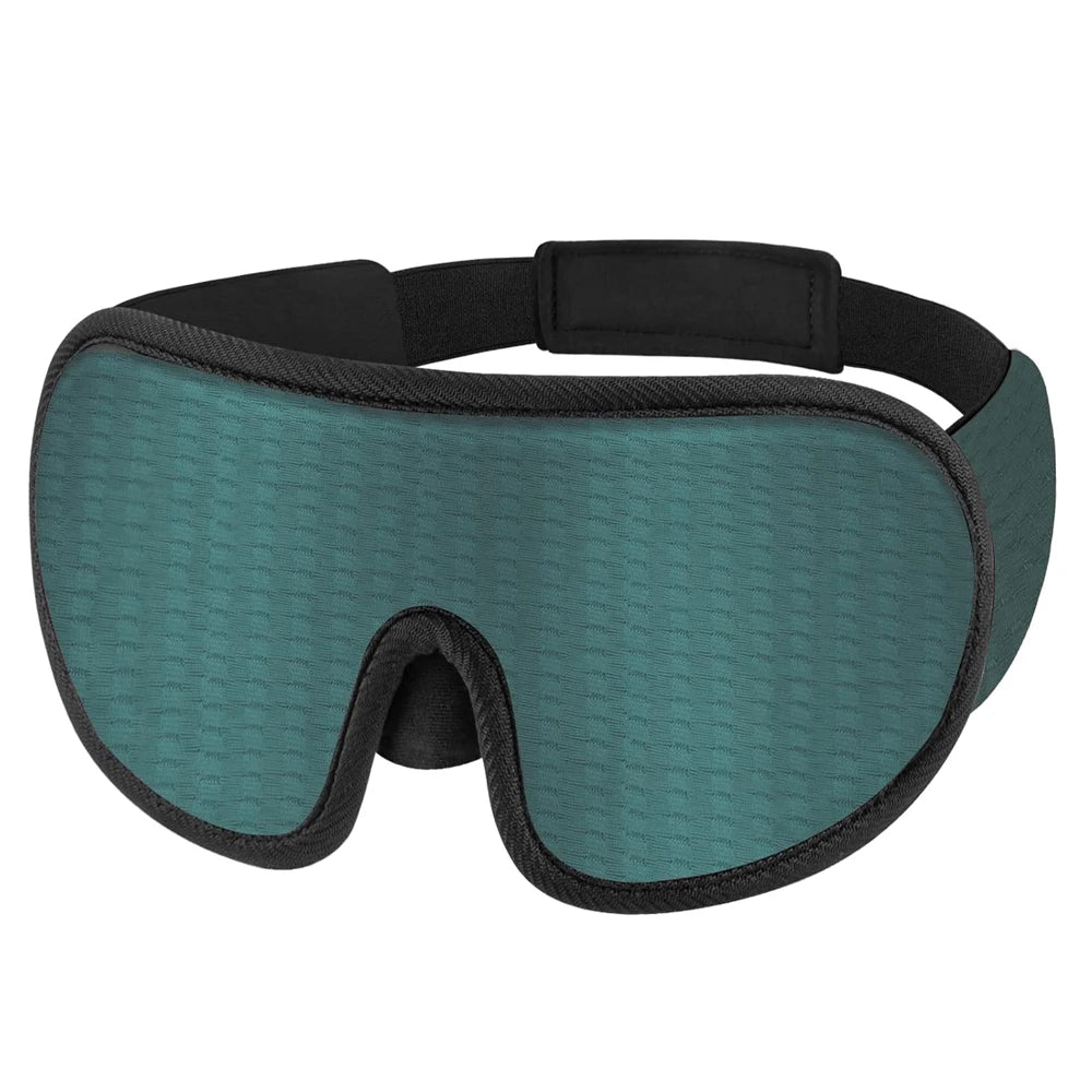 WELLVY 3D Contoured Sleep Mask – 100% Light Blocking, Ultra-Soft, Breathable Eye Mask for Deep Sleep, Travel & Relaxation