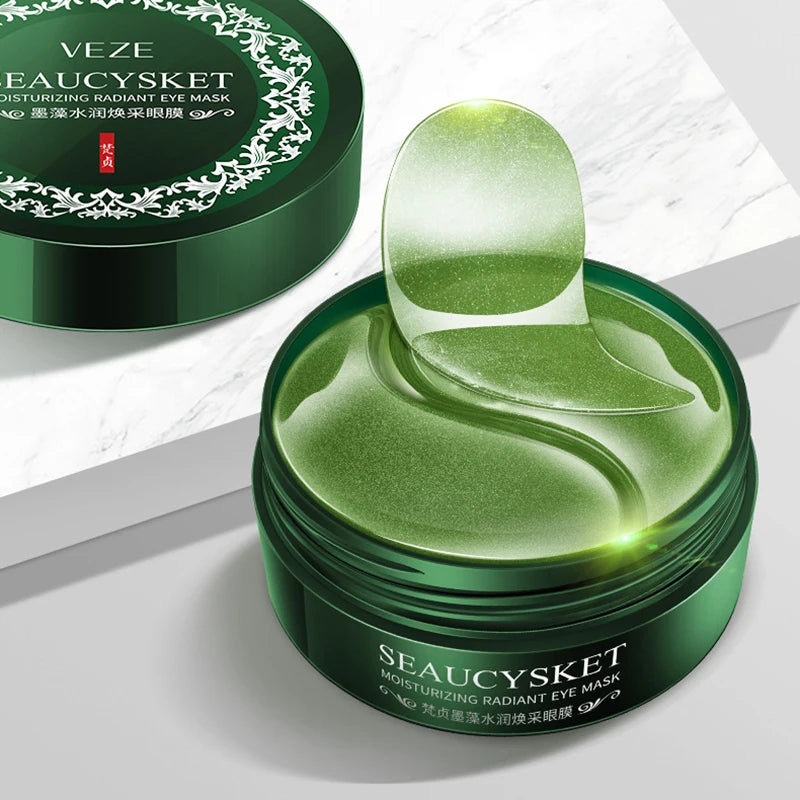 Seaweed Gold Collagen Under-Eye Mask – Anti-Aging, Moisturizing, Dark Circle & Puffiness Treatment