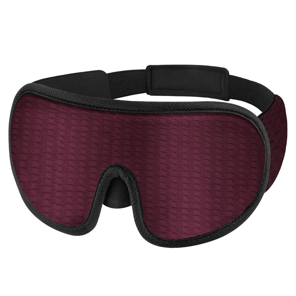 WELLVY 3D Contoured Sleep Mask – 100% Light Blocking, Ultra-Soft, Breathable Eye Mask for Deep Sleep, Travel & Relaxation