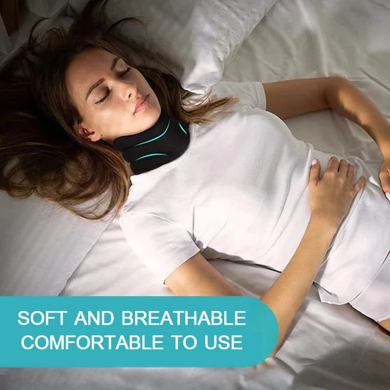 Cervical Neck Brace – Soft Foam Adjustable Support Collar for Pain Relief & Correcting Forward Head Posture