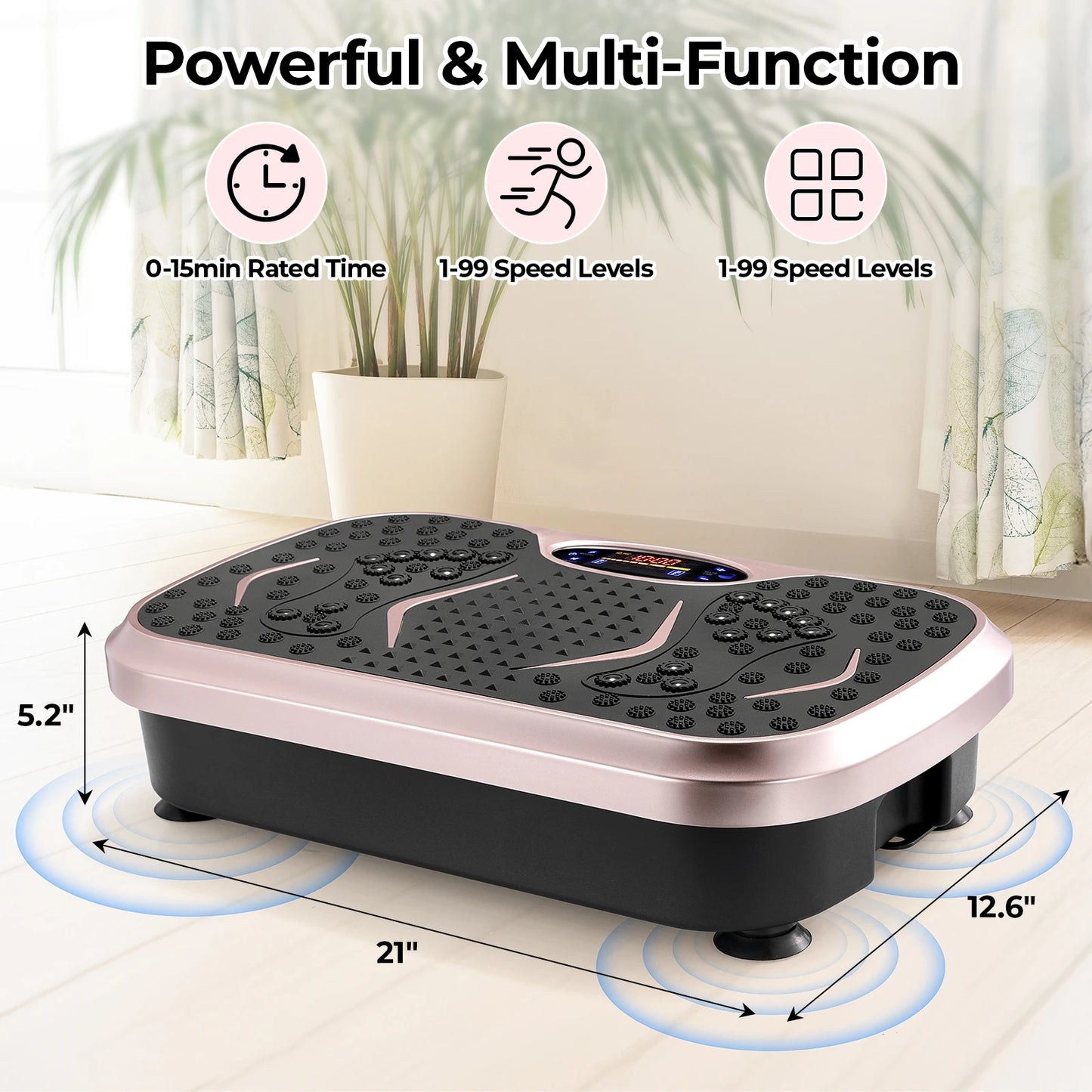 Vibration Plate Exercise Machine – Whole Body Workout Platform for Fitness & Lymphatic Drainage