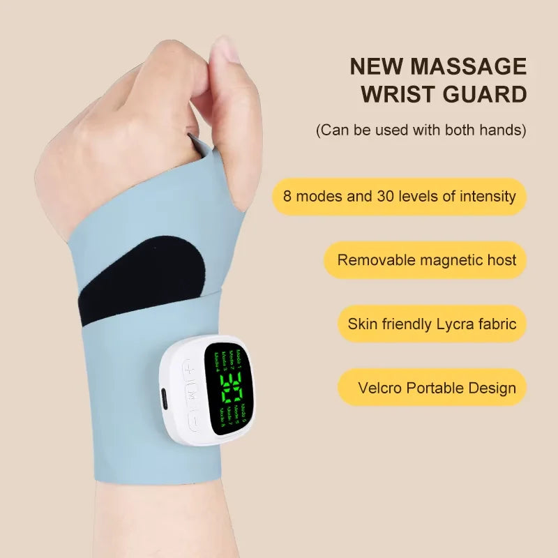 Electric Cordless Wrist Massager – USB Rechargeable Vibration Device for Tenosynovitis and Carpal Tunnel Relief