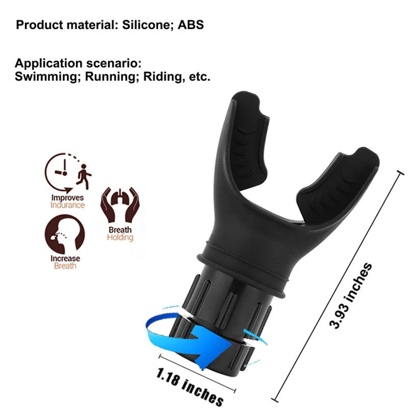 Breathing Trainer Lung Flexer – Durable Adjustable Fitness Exerciser to Increase Lung Capacity and Deep Breathing
