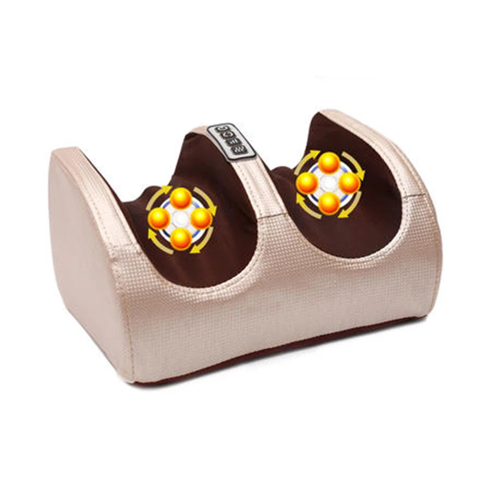Electric Foot Massager – Shiatsu Kneading, Heating Therapy, Hot Compression, and Roller for Muscle Relaxation and Pain Relief