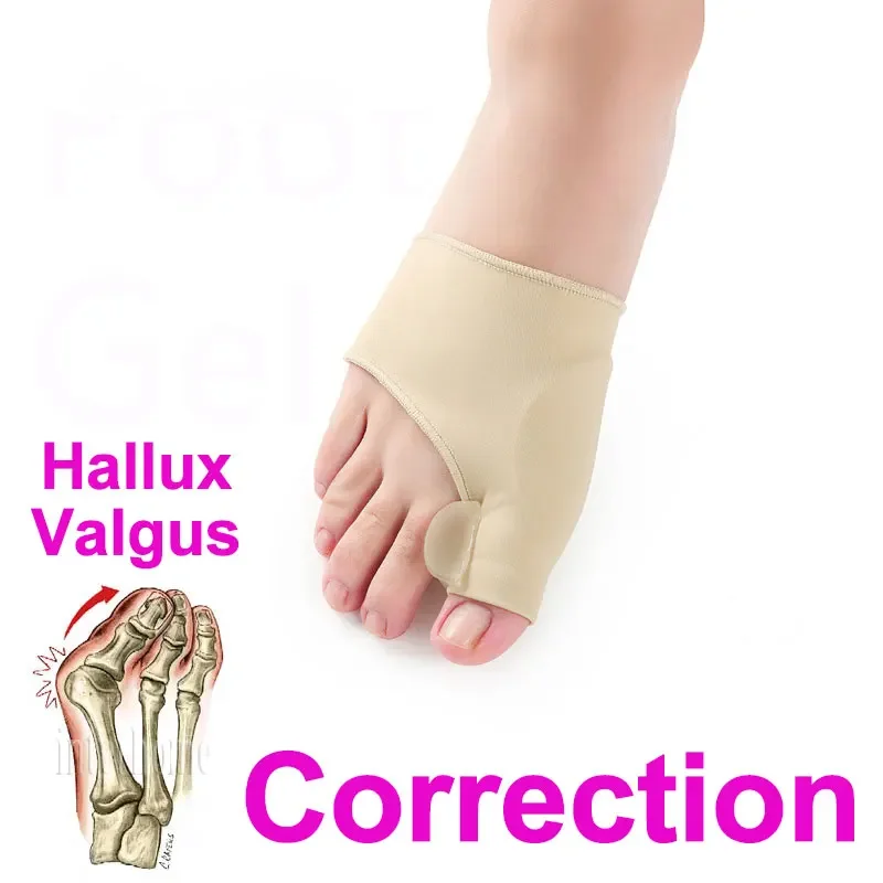 Silicone Bunion Corrector & Toe Separator – Hallux Valgus Orthotic Gel Sock for Foot Pain Relief & Toe Alignment