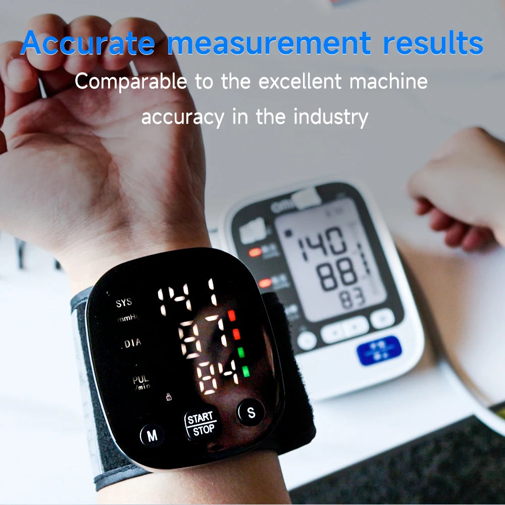 Wrist Blood Pressure & Heart-Rate Monitor