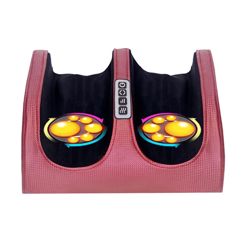 Electric Foot Massager – Shiatsu Kneading, Heating Therapy, Hot Compression, and Roller for Muscle Relaxation and Pain Relief