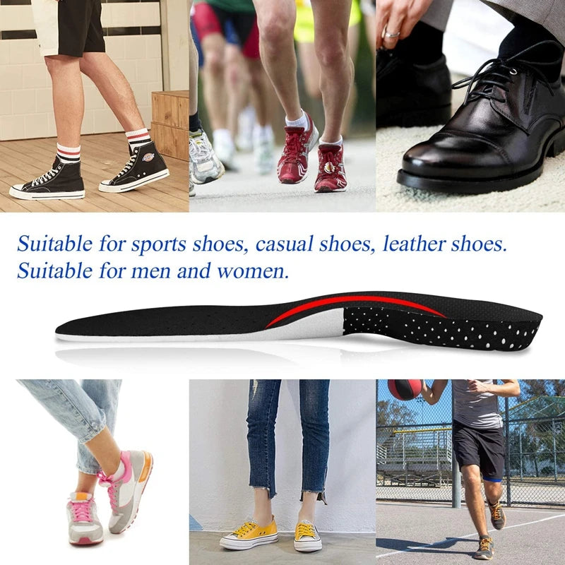 Orthopedic Memory Foam Insoles – Gel Cushion Arch Support Shoe Inserts for Men & Women