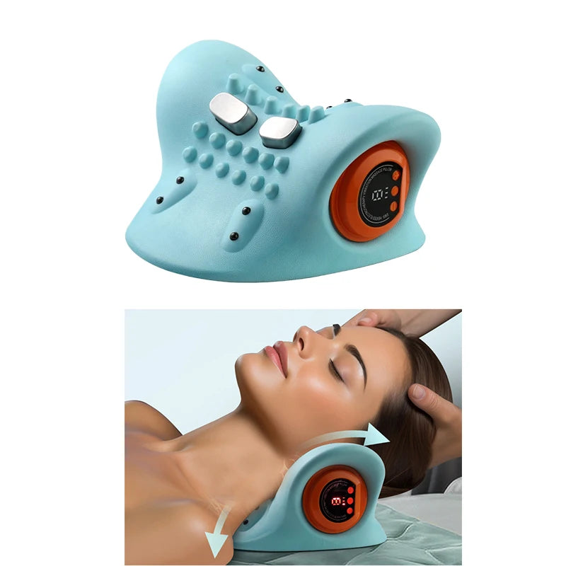 Electric Finger-Pressure Neck & Shoulder Massage Pillow