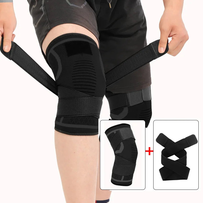 Nylon Sport Knee Brace – Compression Support for Running, Fitness, Cycling, Basketball & Weightlifting