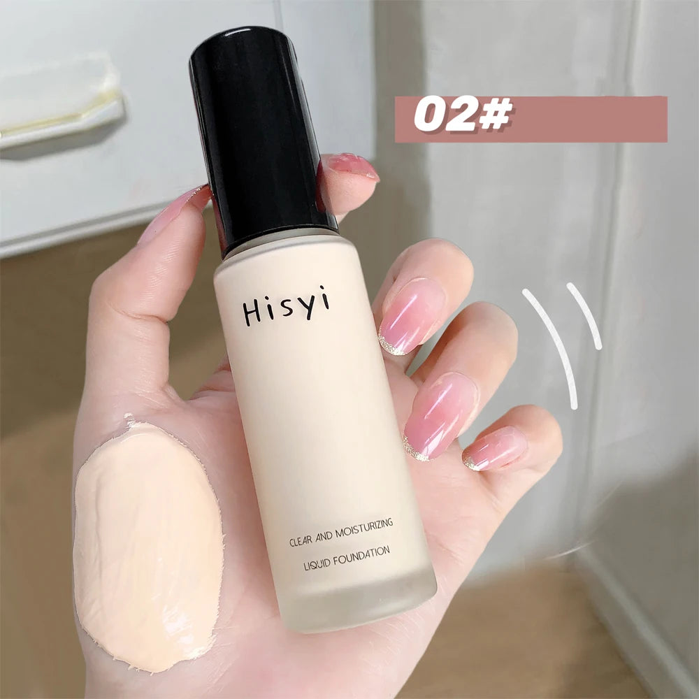 Liquid Foundation – Natural Lightweight Face Cream, Flawless Coverage, Conceals Blemishes, Non-Cakey Makeup Base