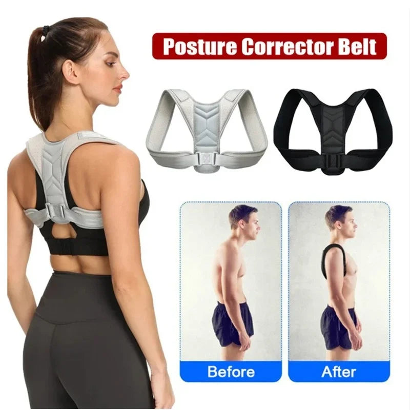 Adjustable Back & Shoulder Posture Corrector – Clavicle Spine Support Brace for Neck, Upper Back & Posture Alignment