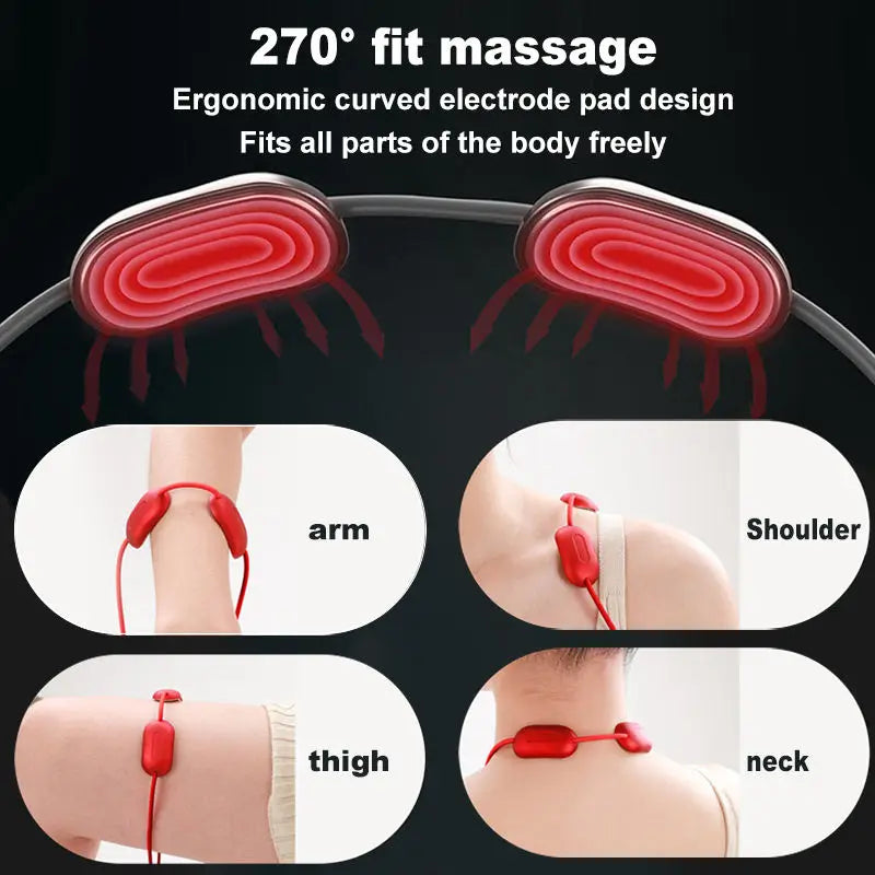 Mini Smart Hanging Neck Massager – Cervical Spine Relief with Heat & Portable Vibration Therapy