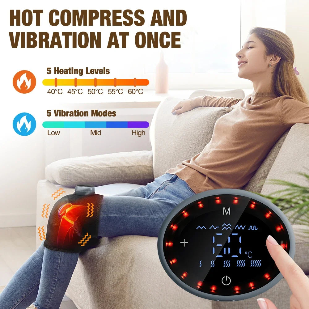 5-Gear Smart Heating Knee Massager