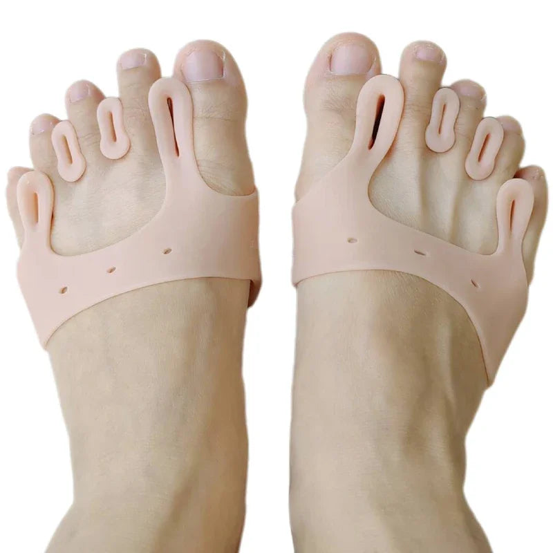 Gel Silicone Bunion Corrector – Orthopedic Toe Separator & Hallux Valgus Spacer Forefoot Pads