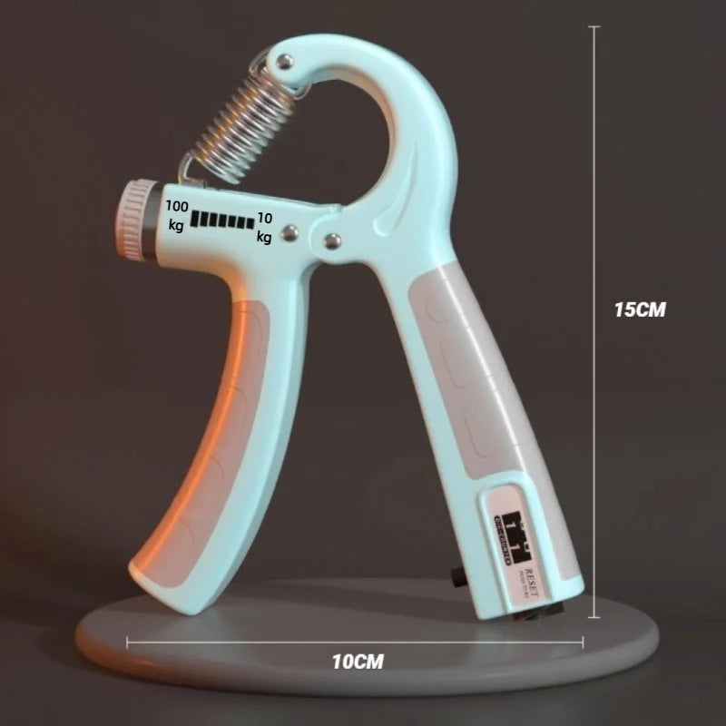 Adjustable 10-100 KG Hand Grip Strengthener with Counter – Wrist & Forearm Trainer for Muscle Building