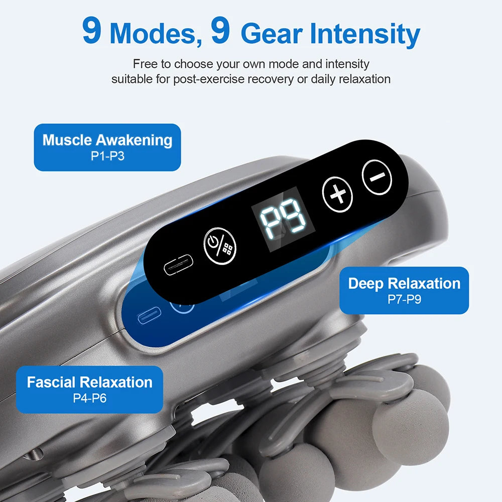 22-Head High-Frequency Vibration Fascia Massage Gun