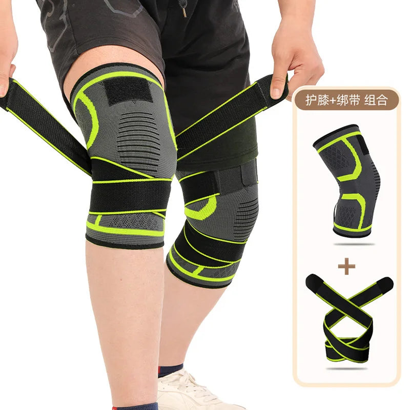 Nylon Sport Knee Brace – Compression Support for Running, Fitness, Cycling, Basketball & Weightlifting