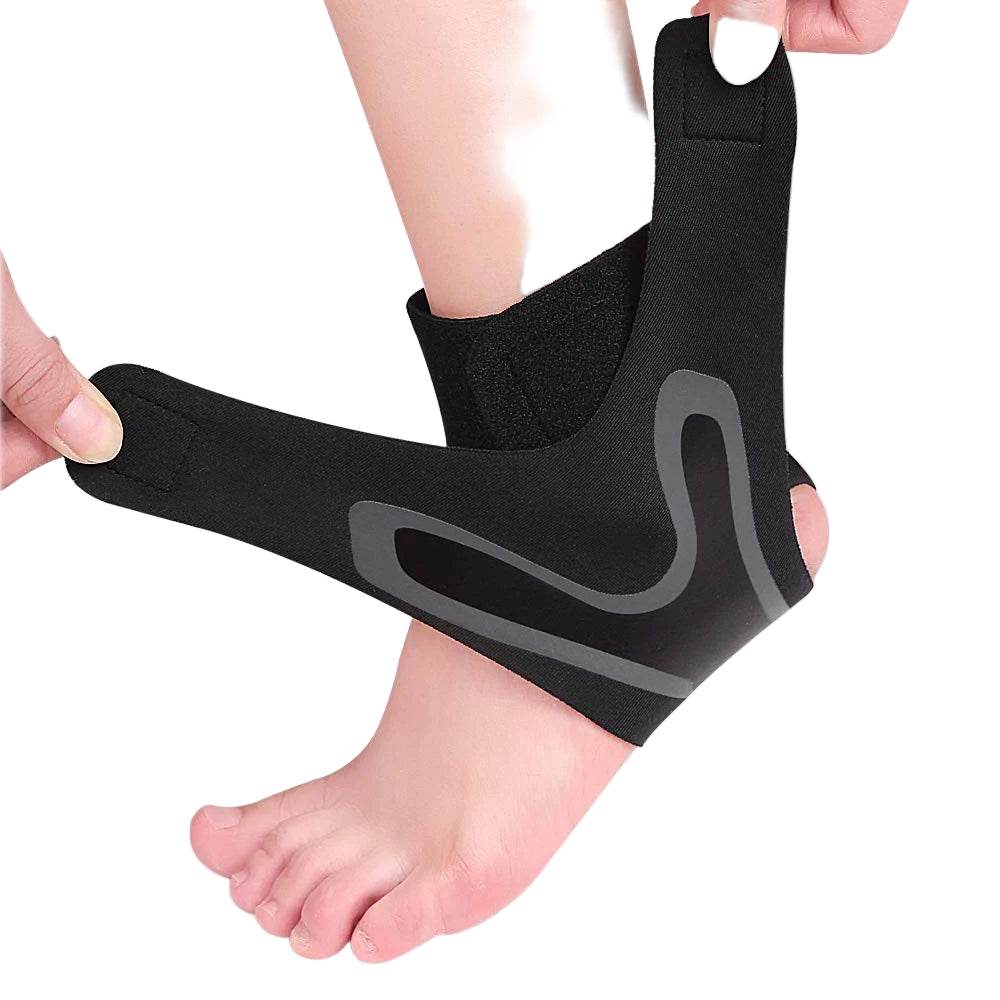 Adjustable Compression Ankle Sleeve – Elastic Ankle Brace Support for Sprains & Heel Protection