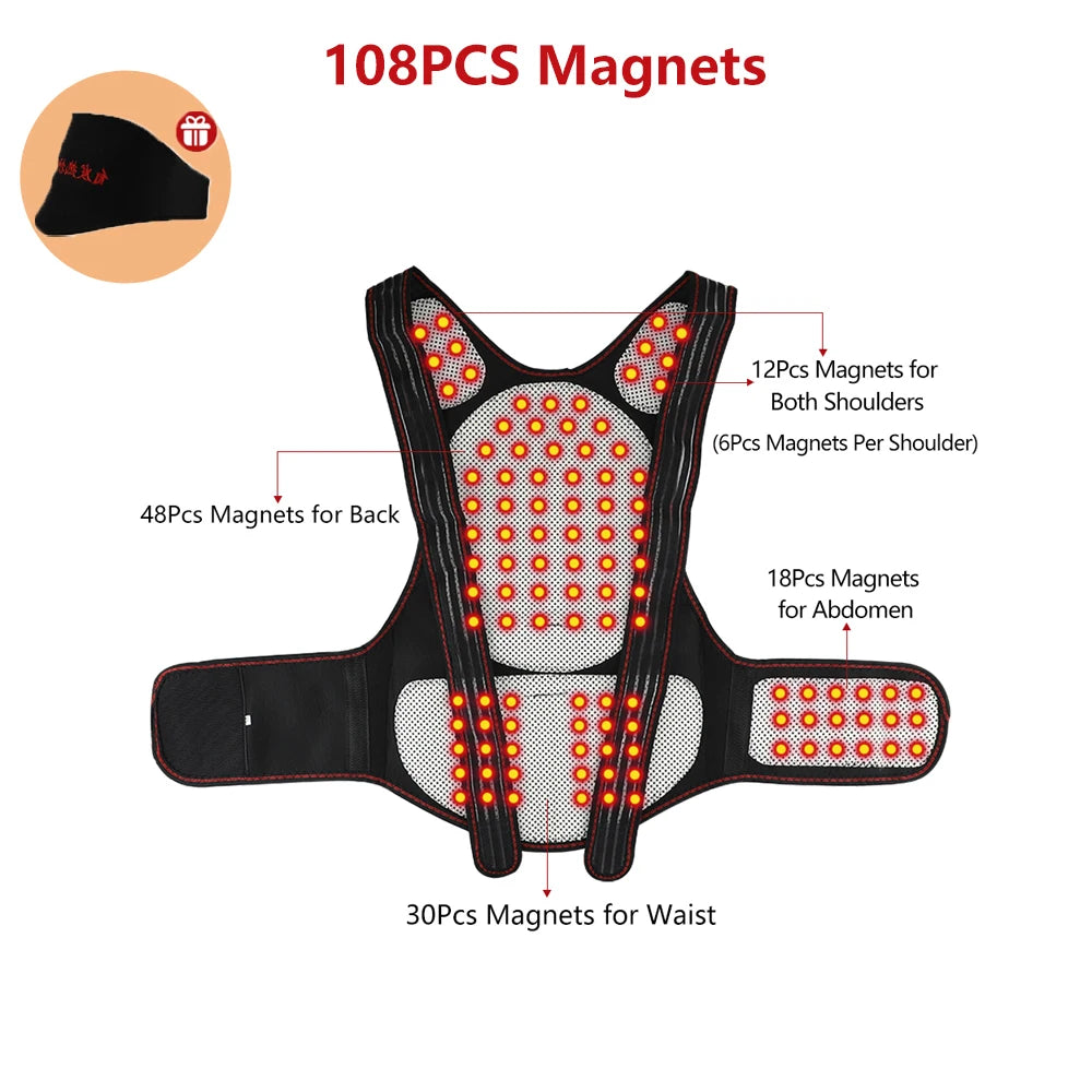 Tourmaline Magnetic Self-Heating Belt