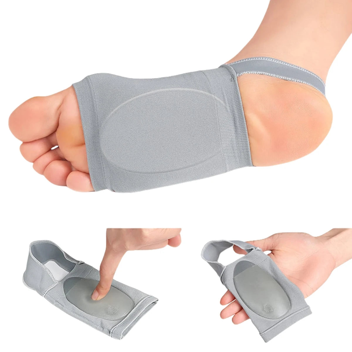 Arch Support Socks – Elastic Heel Strap & Orthopedic Pads for Plantar Fasciitis and Foot Pain Relief