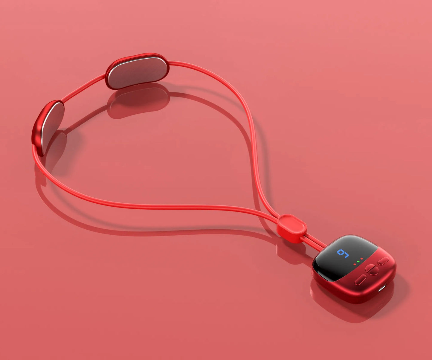 Mini Smart Hanging Neck Massager – Cervical Spine Relief with Heat & Portable Vibration Therapy